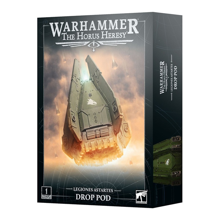 Разширение за игра Warhammer Horus Heresy, Drop Pod Legiones Astartes, Games Workshop, 89 части, сиво