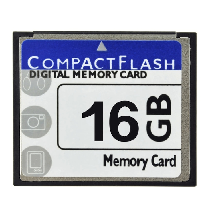 Card de memorie CF de mare viteza, card Compact Flash CF de 16 GB pentru aparat foto digital