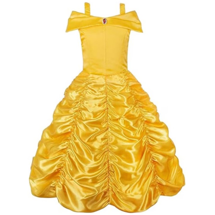 Rochie JerrisApparel, model printesa Belle, marimea 120, culoare galben