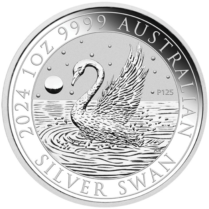 Moneda Argint Swan 2024, 1 Oz, 31.1 g, puritate 999