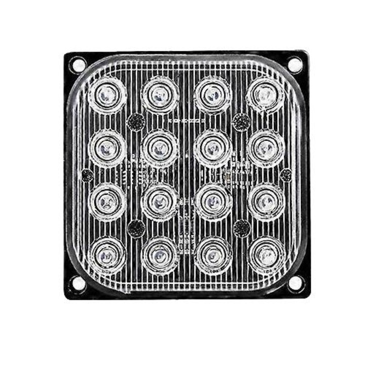 16 LED-uri auto stroboscopice lumini de avertizare laterale blit stroboscoape patrate 12/24V lumini de parcare lanterna pentru camion