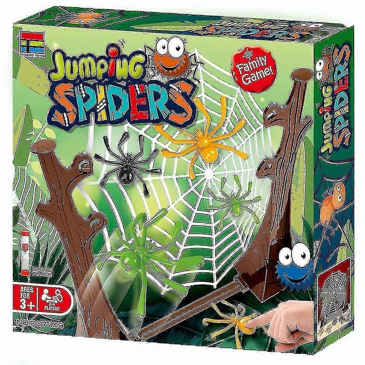 Set joc interactiv Jumping Spiders, 26.5x26.5x6.5cm, plastic