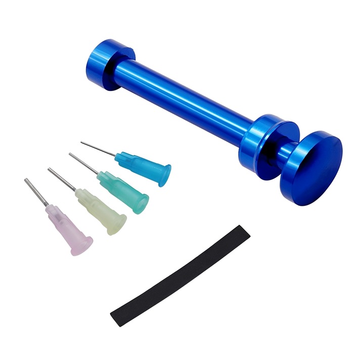 Set 6 dispensere flux TREXORA aluminiu multicolor 4 seringi 1 banda burete