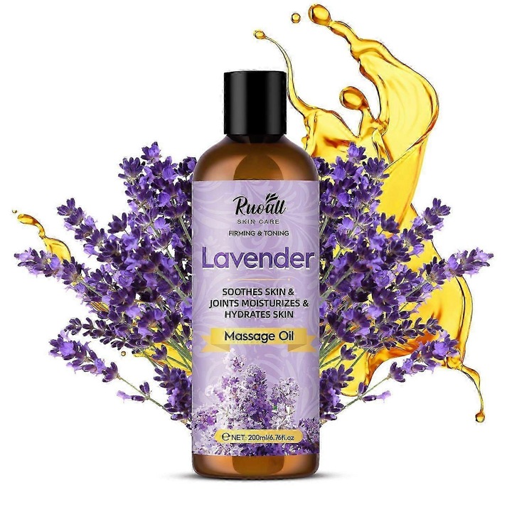 Levendula és menta masszázsolaj, 250ml, könnyű formula, hidratáló