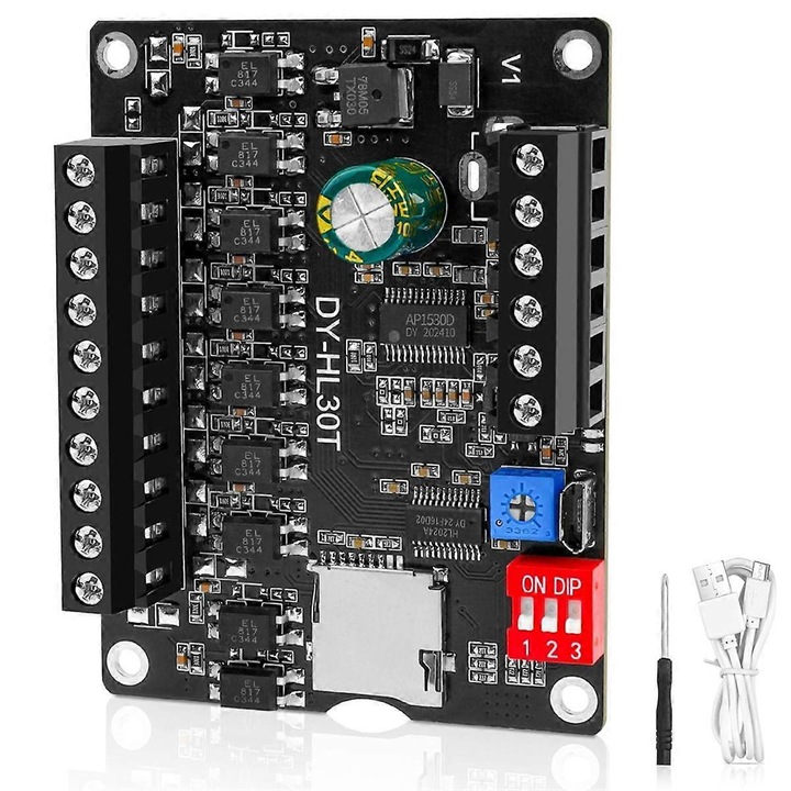 30 W-os digitális audiomodul, kiváló minőségű hangvezérlés, TF és USB támogatás, fekete