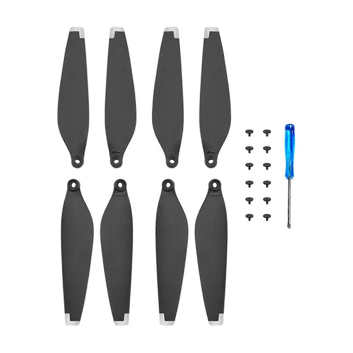 Set 16 elice pentru drone, negru, 7.5x1.7cm