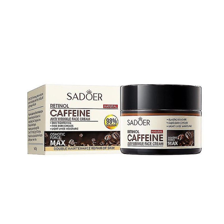 Комплект 3 хидратиращи крема за лице с ретинол и кофеин Sadoer