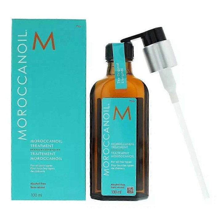 Tratament de par, Moroccan Oil, 100ml, cu ulei de Argan, pentru par deteriorat, vopsit, cret