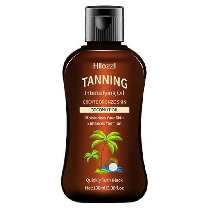 Ulei autobronzant din cocos, 100ml, textura usor de aplicat, absorbtie rapida