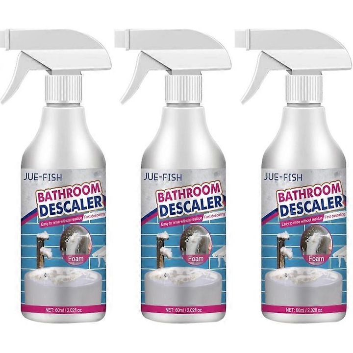 Set 3 buc solutie de curatare pentru baie, JUE-FISH