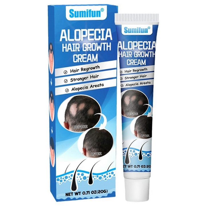 Crema pentru cresterea parului, Sumifun, tratament alopecie, 20g, set 1/2/3 bucati