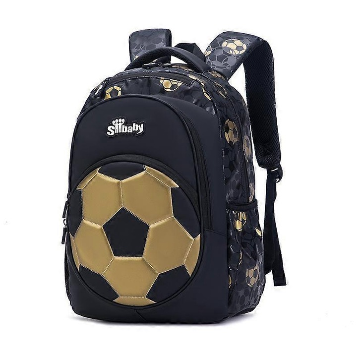 Rucsac pentru studenti, negru, material Oxford impermeabil, dimensiuni 40x29x19cm, capacitate mare