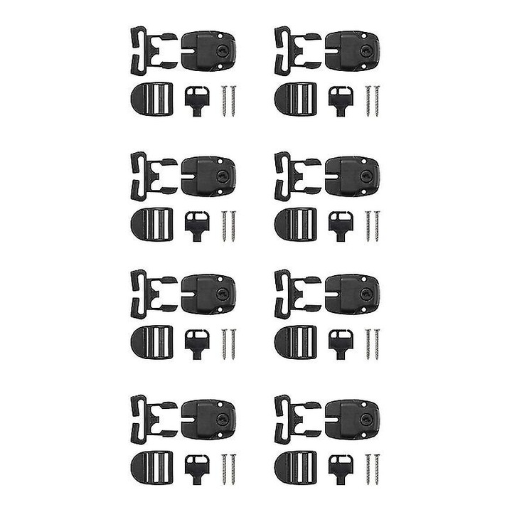 Комплект щипки за затваряне на капак за спа център, 8 части, пластмасови, универсални