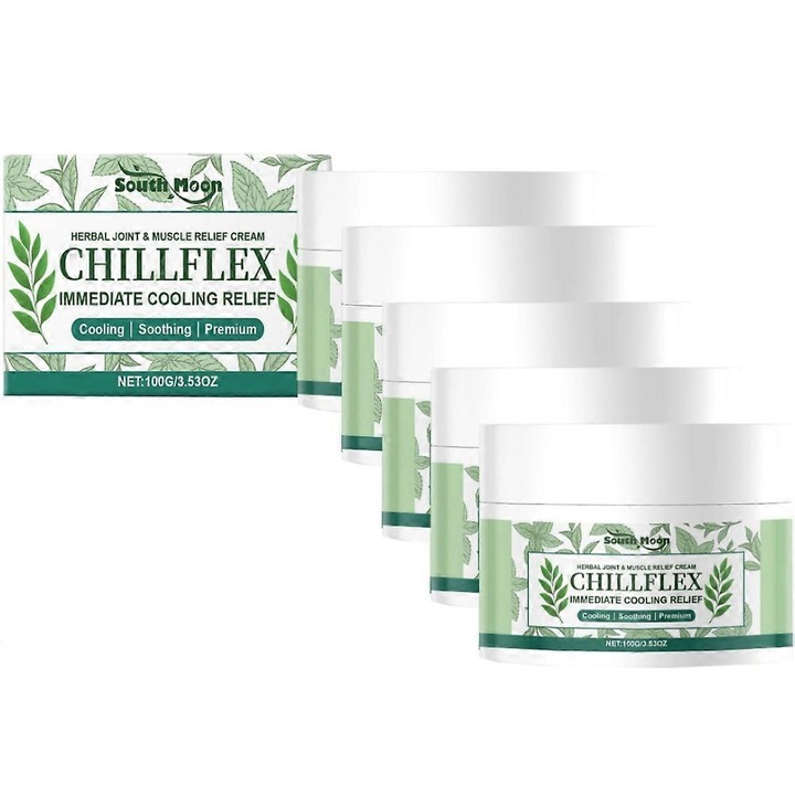 Crema de racire cu mentol Chillflex pentru disconfortul articulatiilor si muschilor, 100ml