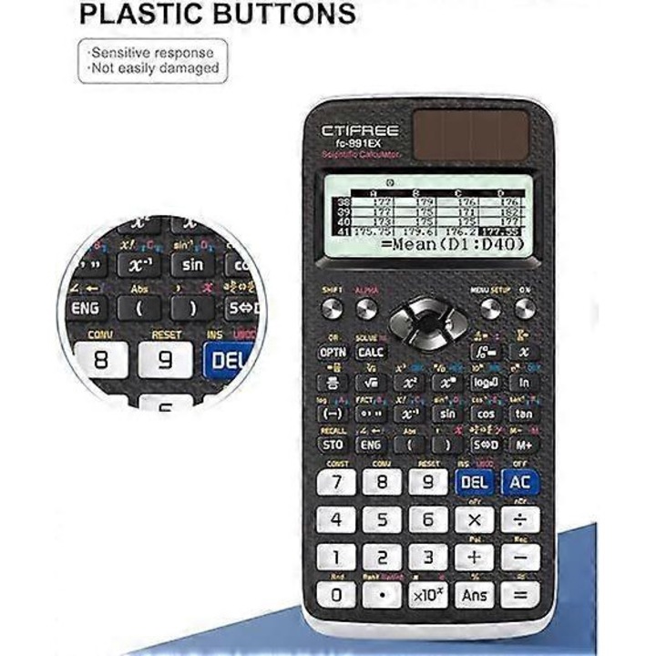 Fx-991ex asztali számológép, haladó funkciók, természetes kijelző, tudományos
