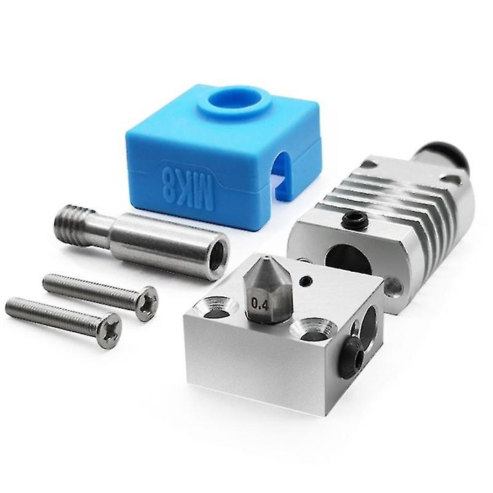 Fém extruder készlet 3D nyomtatókhoz, 20x20x61.5mm, 1.75mm, szett