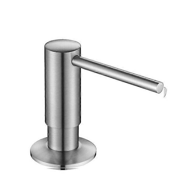 Szappanadagoló pumpával, 500ml, nagy űrtartalmú, szálcsiszolt rozsdamentes acél, konyhába