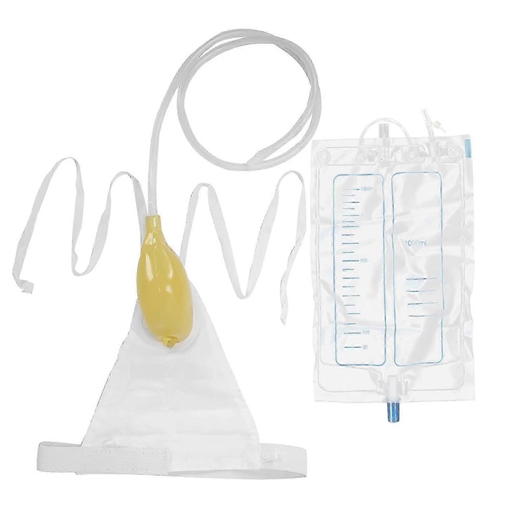 Cupa urinara reutilizabila, sistem colector urina 1000ml, pentru barbati, confortabil, usor de utilizat