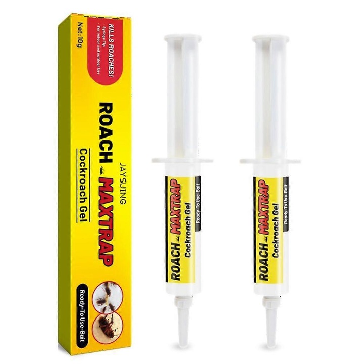 Gel insecticid pentru gandaci, set, 3-10 zile efect, sigur pentru familie, 30g