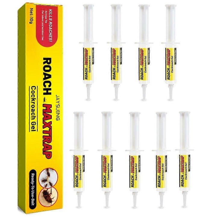 Gel insecticid pentru gandaci, set, 3-10 zile efect, sigur pentru familie, 30g