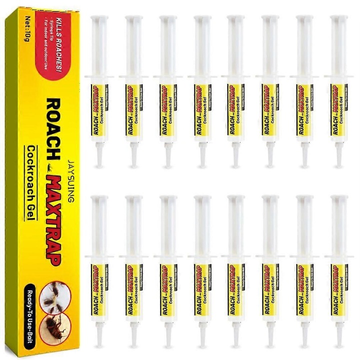 Gel insecticid pentru gandaci, set, 3-10 zile efect, sigur pentru familie, 30g