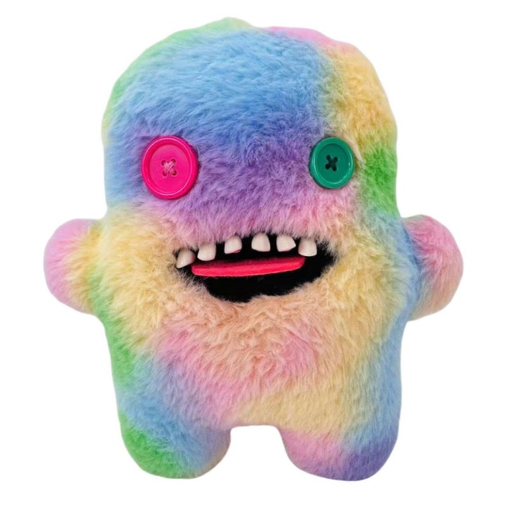 Jucarie de plus Fuggler, monstru cu dinti umani, multicolor