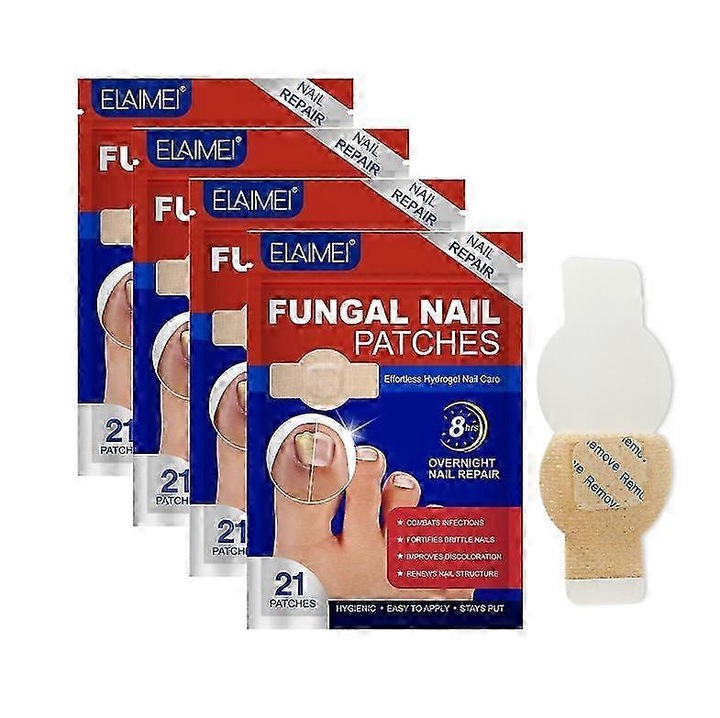 Plasturi pentru unghii, 21 buc, reparare unghii, multicolor, 13.5x1.5x19.9cm