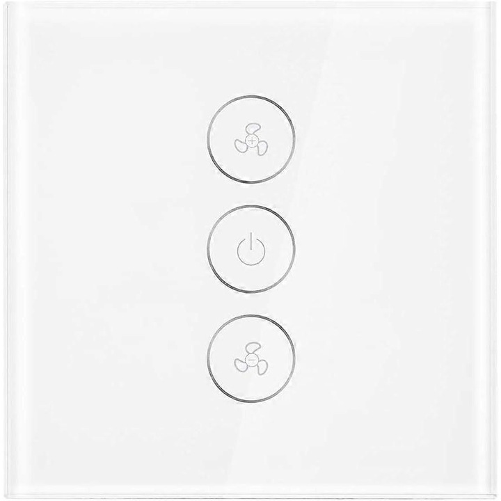 Comutator WiFi pentru Ventilator, Control Viteza, Temporizator, Set Smart Home