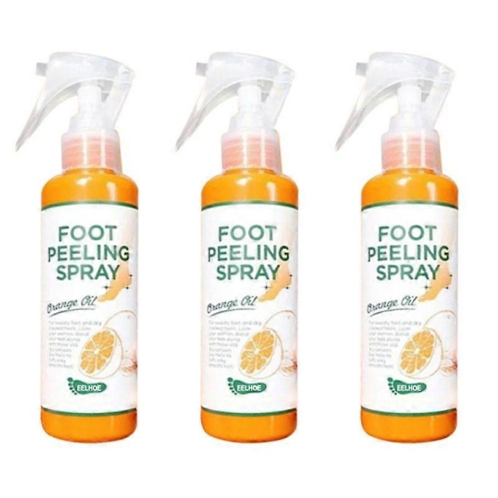 Set ulei de portocale pentru exfolierea picioarelor, Eelhoe, exfoliant, indepartarea pielii moarte, 100ml