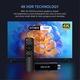 Умен 4K мултимедиен плейър, Android, 1GB RAM, 8GB Flash, Bluetooth, черен