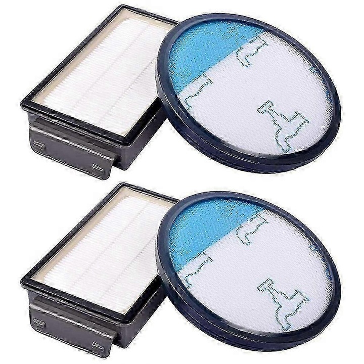 Set 4 filtre HEPA pentru aspiratoare Rowenta, Moulinex, Tefal, negru