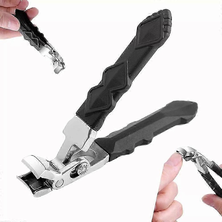 Dotmalls ClipMaster Pro lábkörömcsipesz, hosszú ergonomikus nyél, ferde fej, fekete