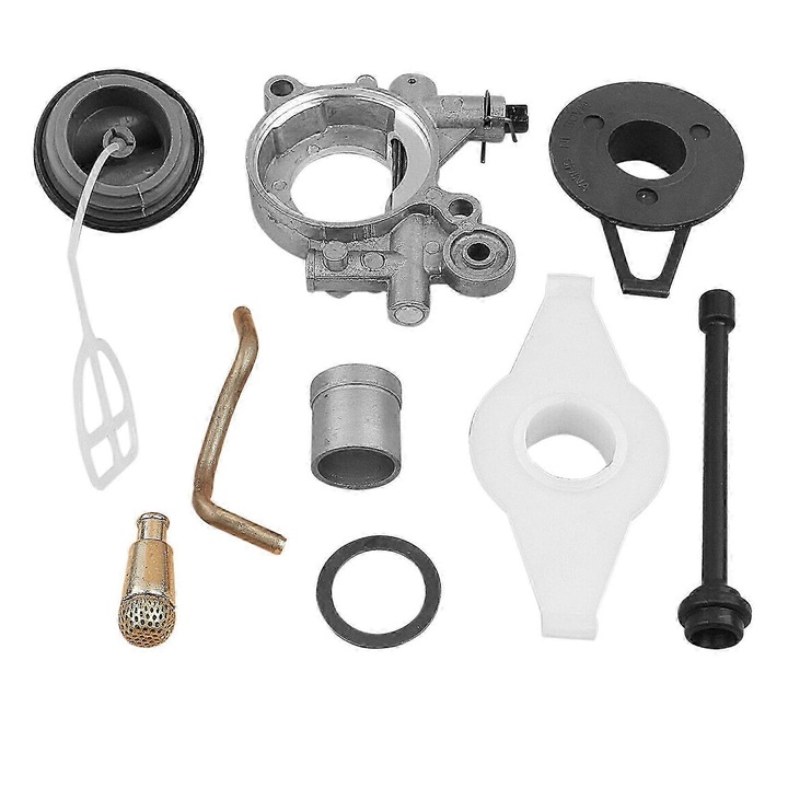 Kit pompa ulei pentru motofierastraie Husqvarna 362, 365, 371, 385, 390, 372, 371XP, 385XP, 570, 575XP, 576XP, 503 52 13-01, metal