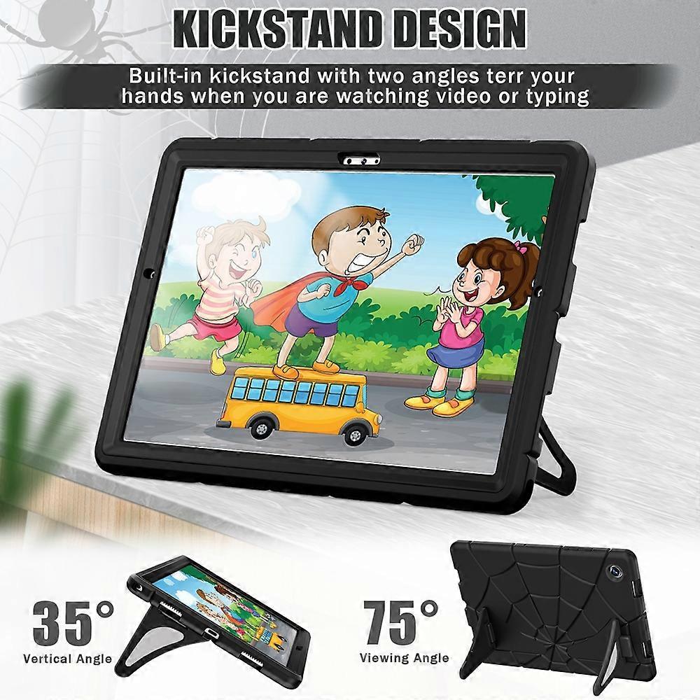Husa tableta pentru Samsung Galaxy Tab A8 10.5 2021, silicon + PC, protectie socuri, accesibilitate butoane, multicolor