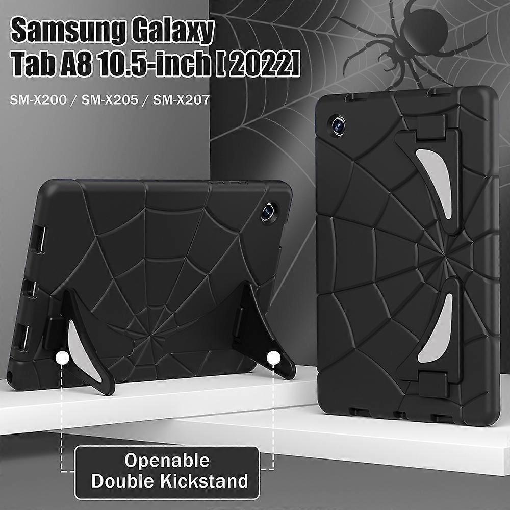 Husa tableta pentru Samsung Galaxy Tab A8 10.5 2021, silicon + PC, protectie socuri, accesibilitate butoane, multicolor