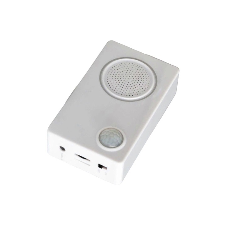 Mozgásérzékelős hangmodul, 4 perces felvétel, 2-4m hatótávolság, 4.5V