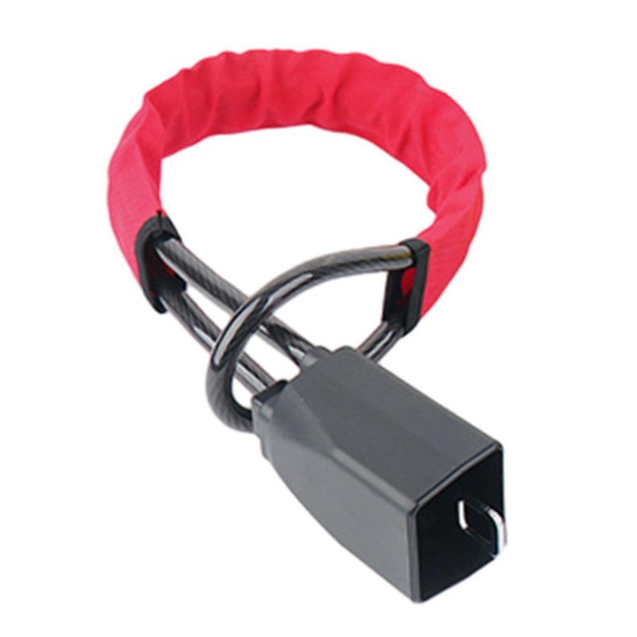 Kit de siguranta auto, volan universal, rosu, dimensiuni variate