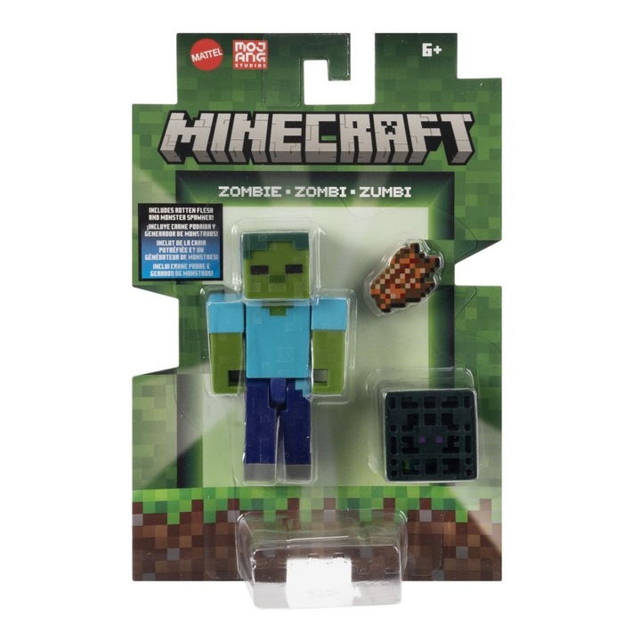 Фигурка Minecraft Craft A Block - Зомби, 8 см