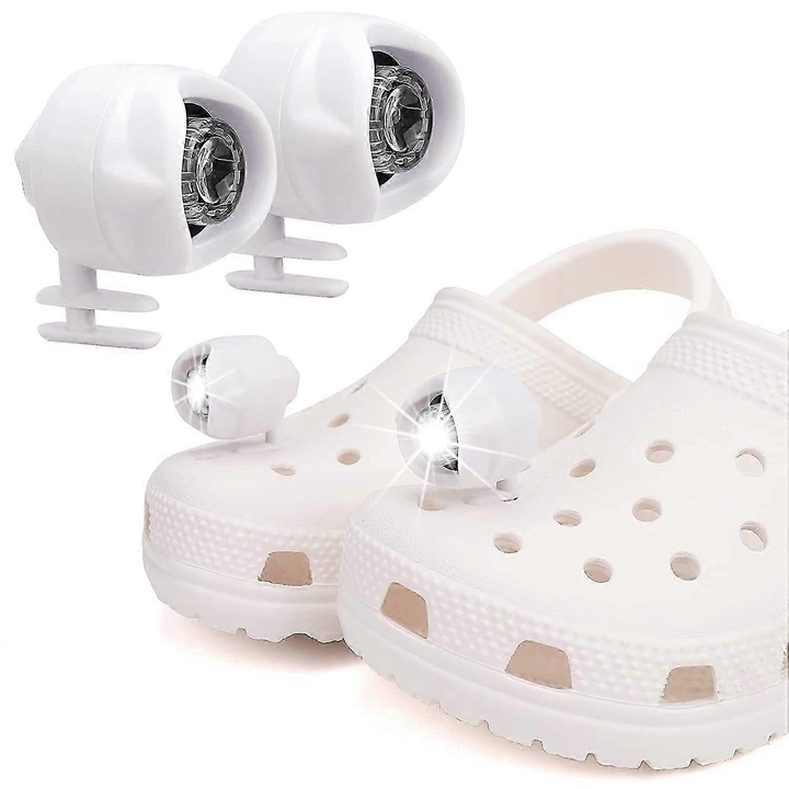 Set 2 lumini pentru incaltaminte, moduri de iluminare, impermeabile, alb, pentru copii si adulti