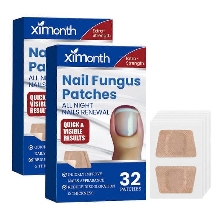 Set 32 plasturi pentru ciuperca unghiei, ingrijire unghii, reparare unghii deteriorate