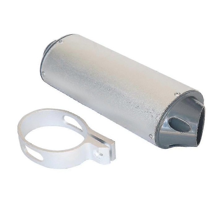 Motorkerékpár kipufogó 28mm 38mm, fém, 25cm x 8.2cm, ATV-khez 50cc 110cc 125cc