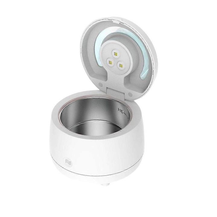 Masina de curatat ultrasonica pentru proteze dentare, 43kHz, 180ml, alb