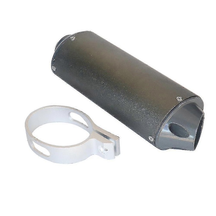 Motorkerékpár kipufogó 28mm 38mm, fém, 25cmx8.2cm, új
