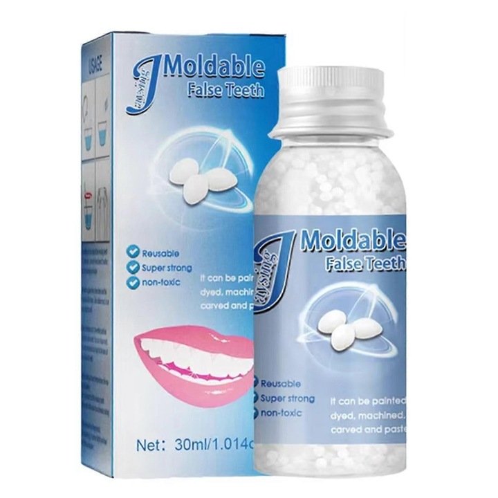 Kit de plombare temporara dentara de 30 ml, transformare instantanee a zambetului pentru dinti neuniformi