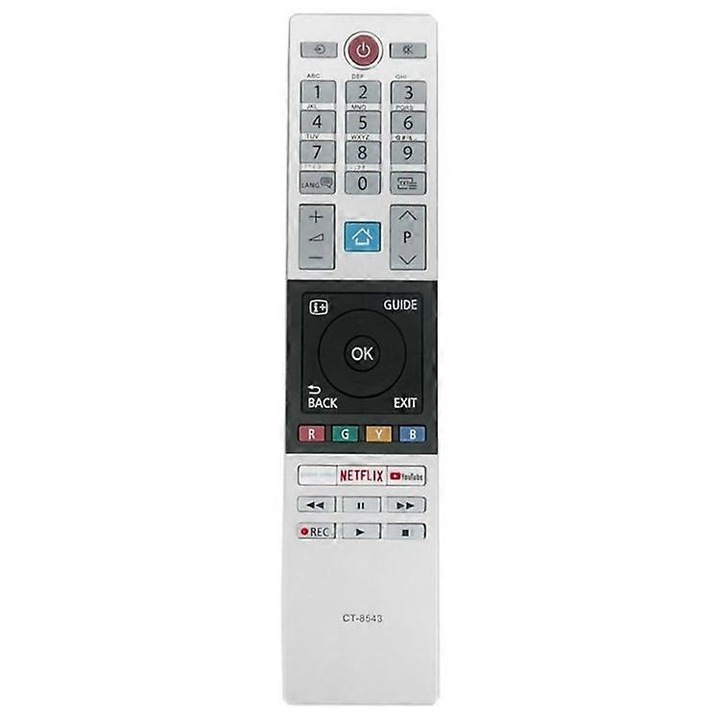 Telecomanda pentru TV, Ct-8543, design ergonomic, material ABS, distanta de transmisie 1-8m