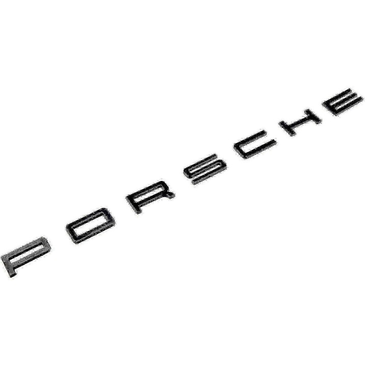 Porsche fényes fekete csomagtartó embléma 911-hez, Cayenne-hez, Turbóhoz, Gt3-hoz, autómatrica
