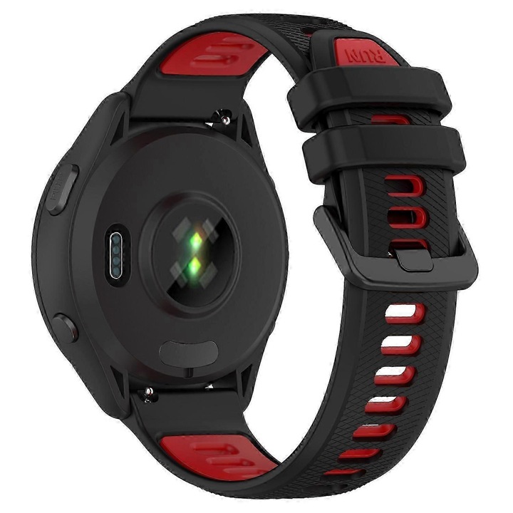 Резервна каишка за часовник Garmin Forerunner 265S, силиконова, многоцветна, 18 мм, комплект от 2 броя