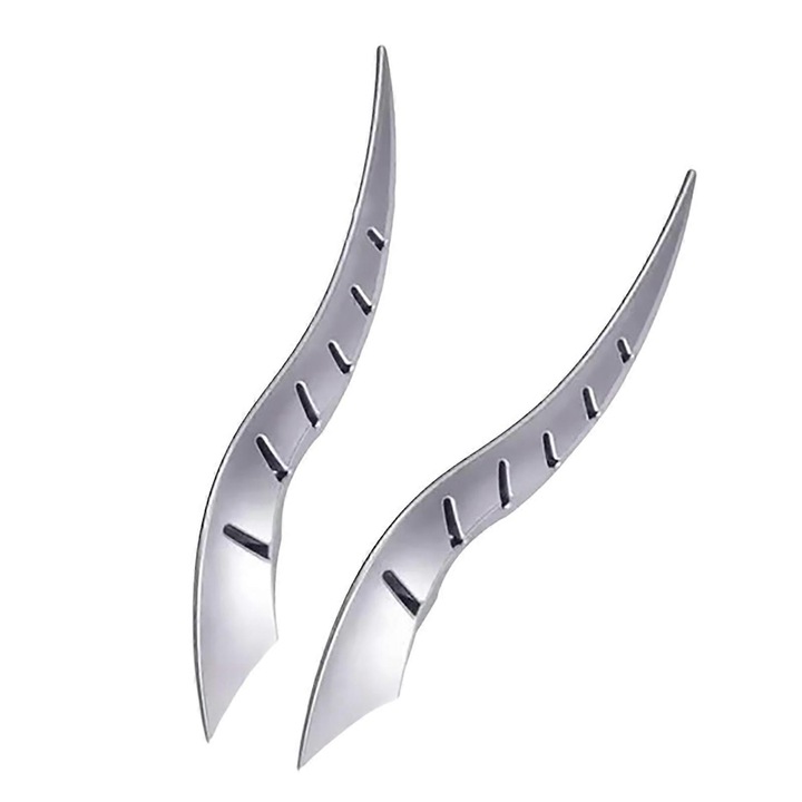 Аксесоар за кола - драконов рог, 35 см, комплект от 1 чифт, матово покритие, ABS материал