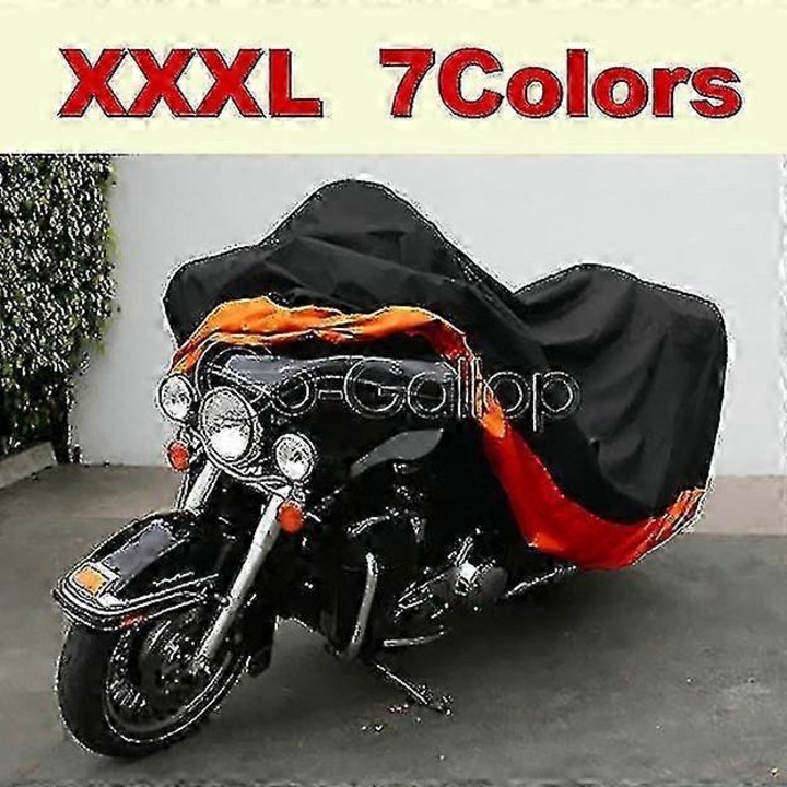 Калъф за мотоциклет XXXL за Harley Road King, Electra Glide, Street Glide, Honda Goldwing, Yamaha ROYAL STAR Venture