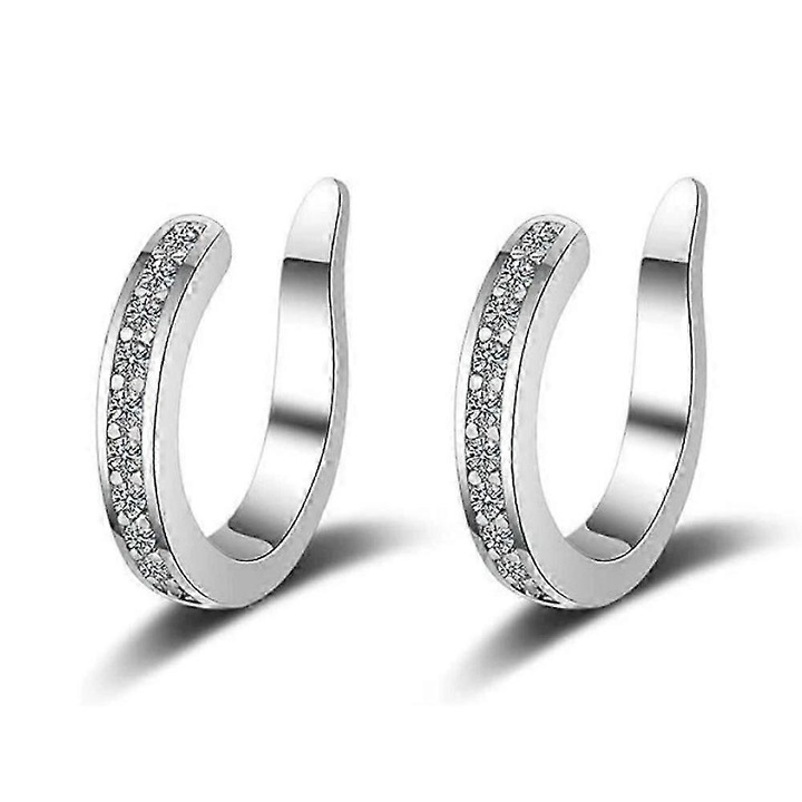 Cercei Fixura, fara piercing, design subtire